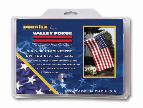 Duratex 3'x5' Polyester U.S. Flag - Retail Packaging (minimum order 6) USDT3