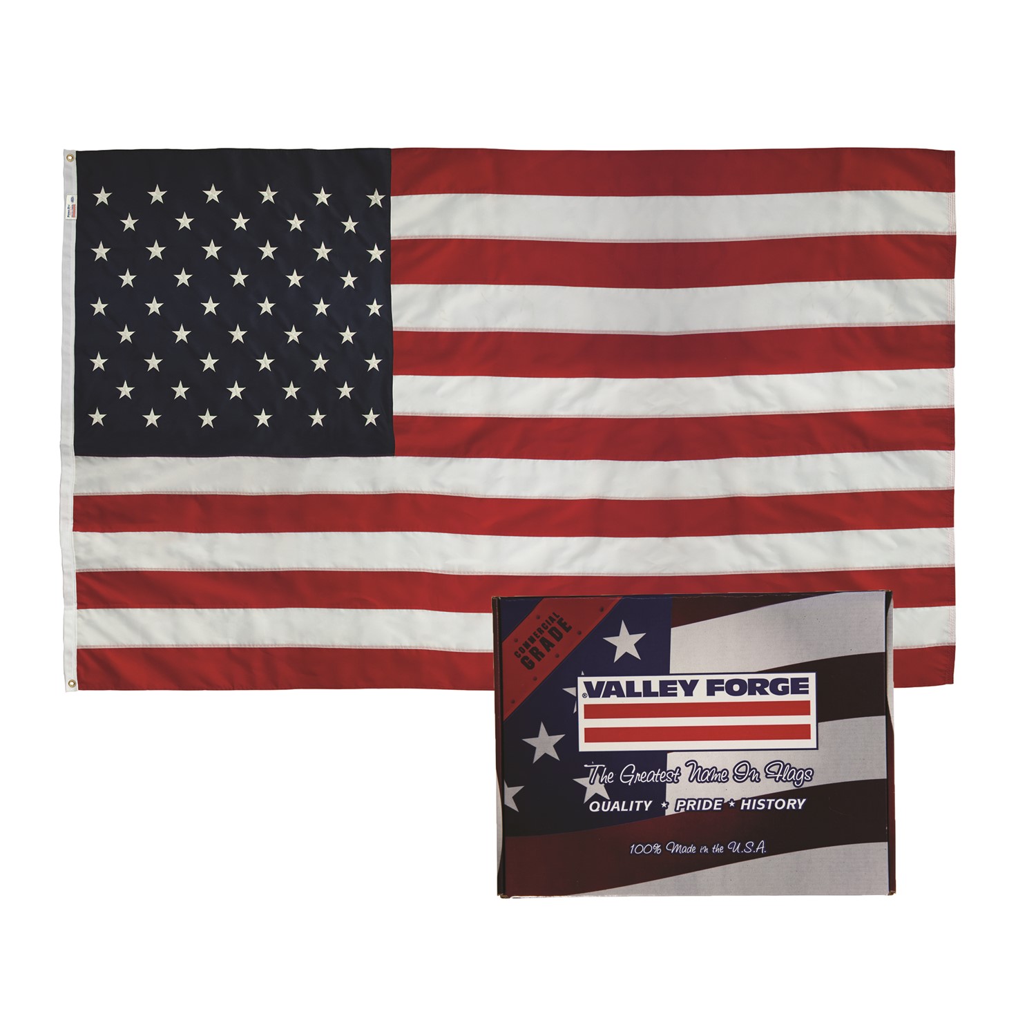 Perma-Nyl 5'x8' Nylon U.S. Flag (minimum order 6) US5PN