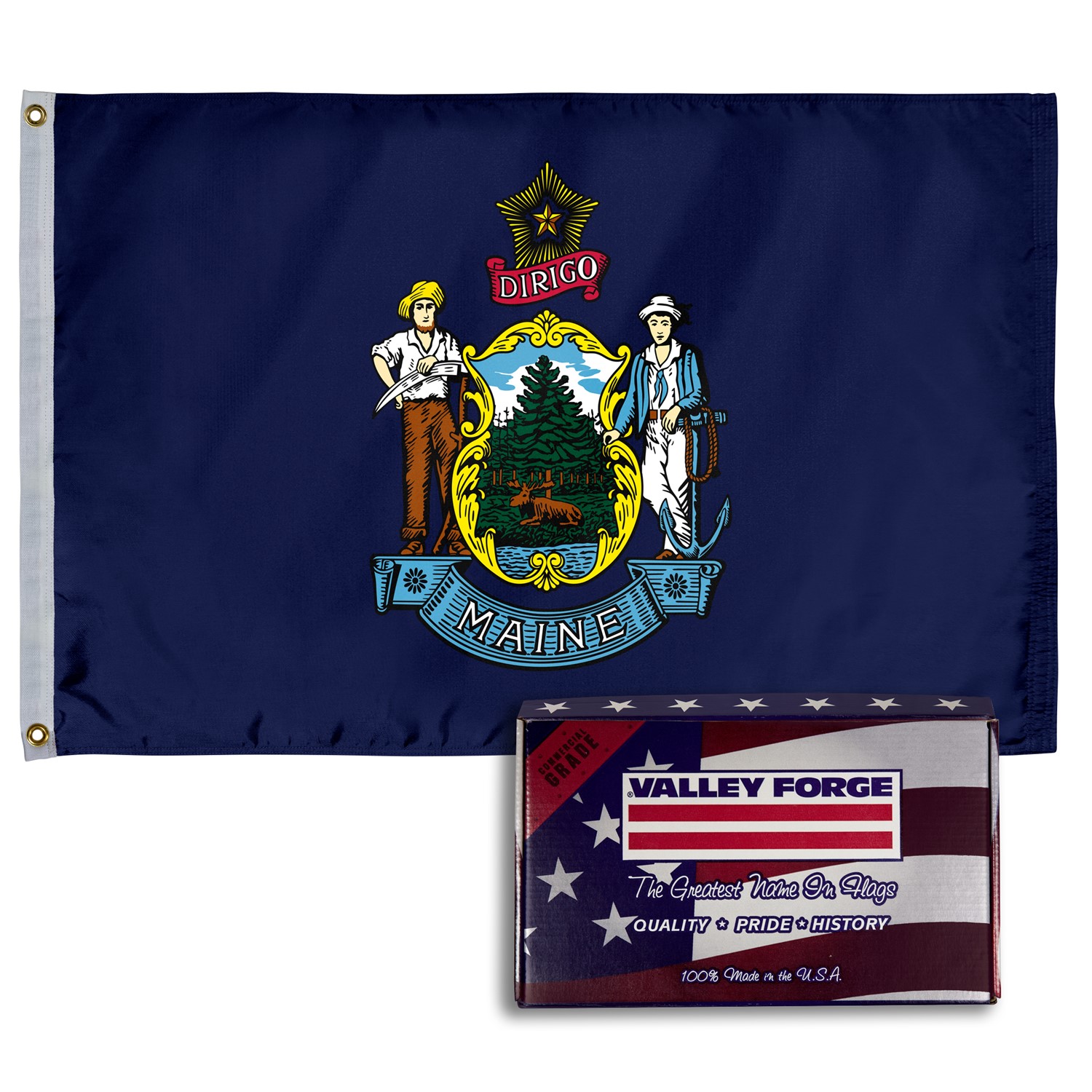 Spectramax Spectramax 2'x3' Nylon Maine Flag 23232190