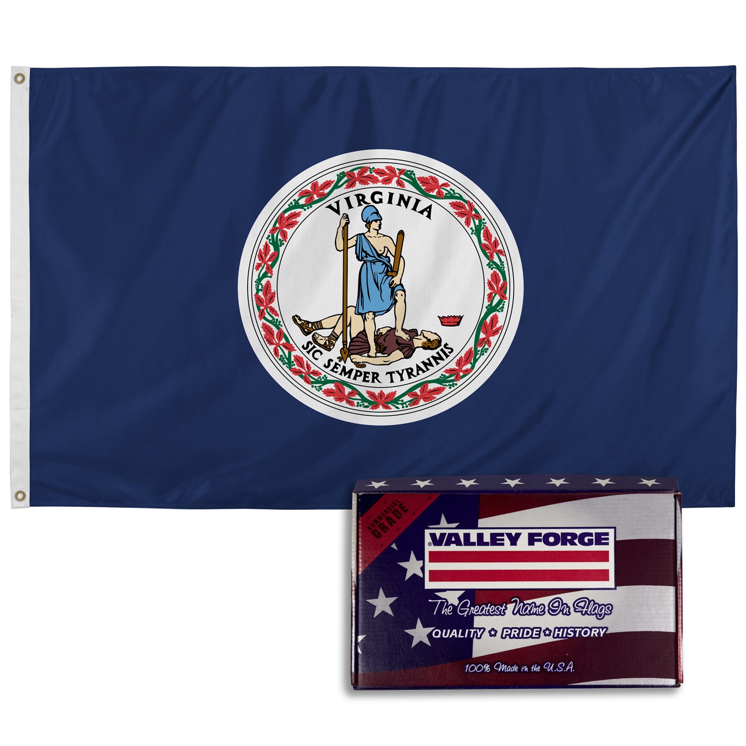 Spectramax Spectramax 3'x5' Nylon Virginia Flag 35232460