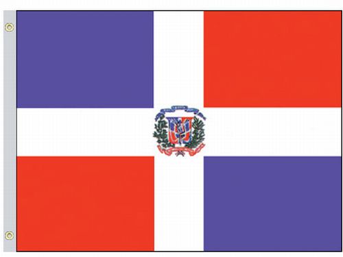 Perma-Nyl Perma-Nyl 5'x8' Nylon Dominican Republic Government Flag 58223420G