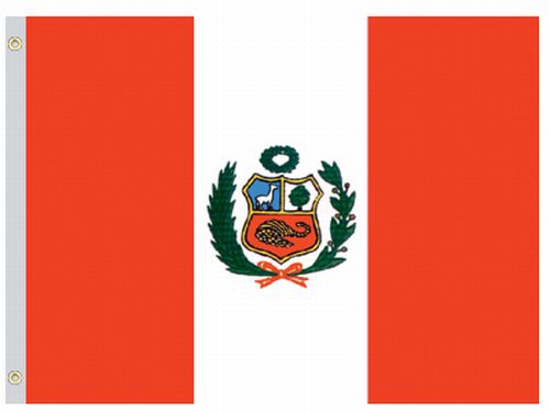Perma-Nyl Perma-Nyl 2'x3' Nylon Peru Government Flag 23224120G