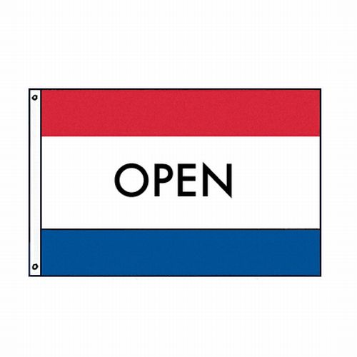 Perma-Nyl 3'x5' Polyester OPEN Flag 35236105