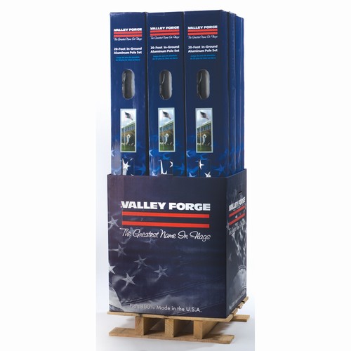 Quarter Pallet In-Ground Pole Display AFPQP