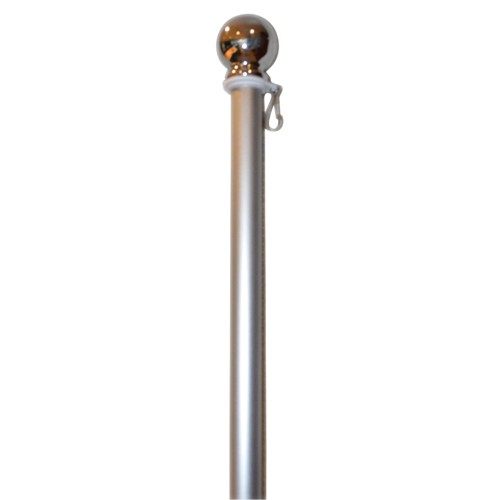 6' x 1 1/4" 1-Piece Brushed Aluminum Flag Pole 60745