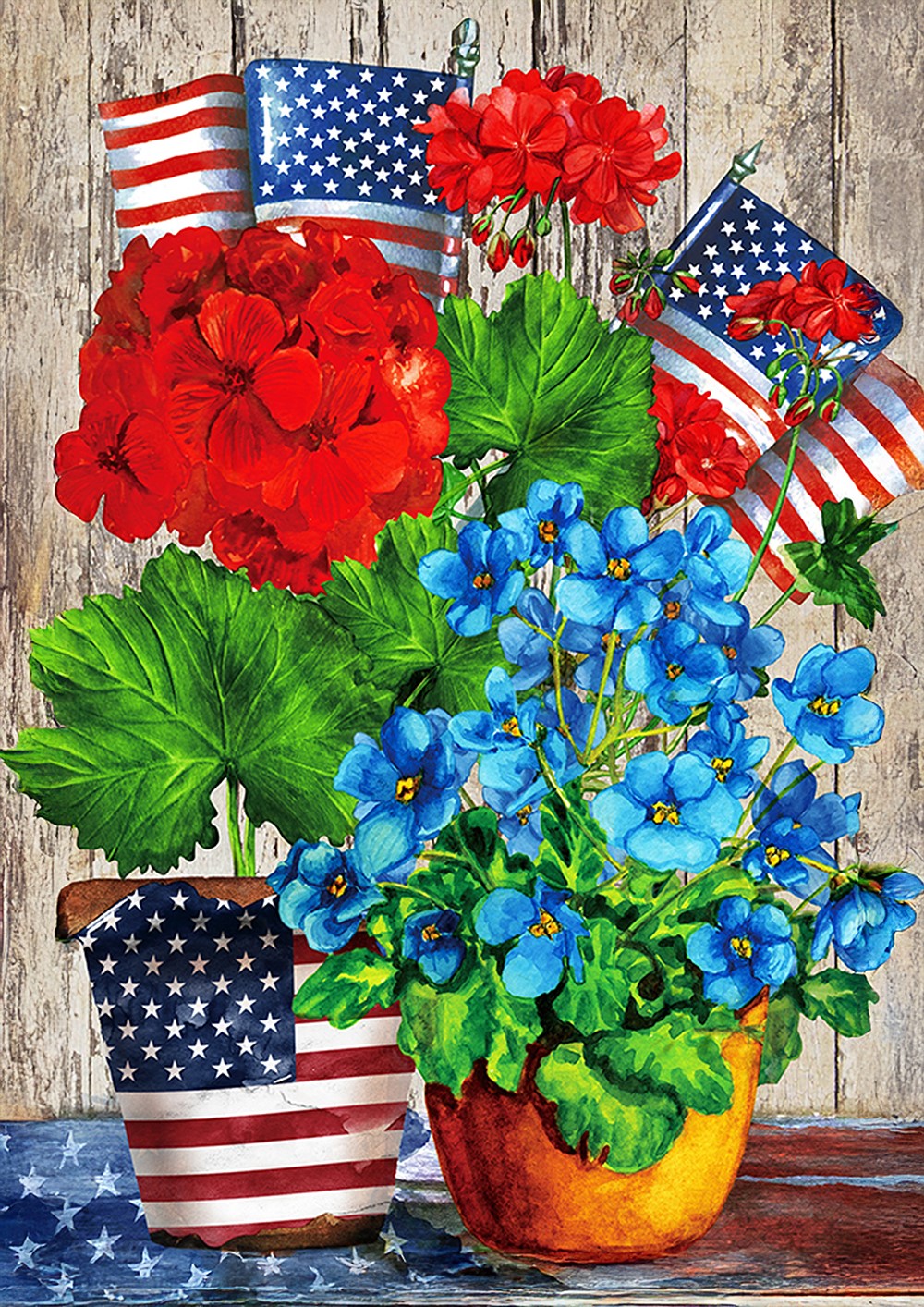 Red White and Bloom House Flag | Valley Forge Flag