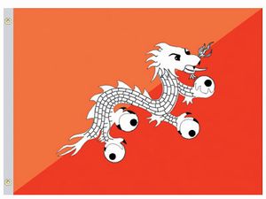 Perma-Nyl Perma-Nyl 5'x8' Nylon Bhutan Flag 58223150