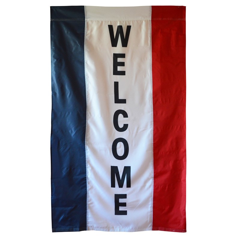 3 X5 Polyester Vertical Welcome Flag