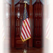 Perma-Nyl Deluxe U.S. Flag 7' Presentation Set 35241269 View 2