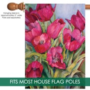 Toland Home Garden Watercolor Tulips House Flag 2810337 View 3