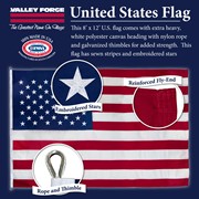 Koralex II Koralex II 8'x12' Spun Polyester U.S. Flag 82321000II View 3