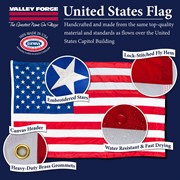 Perma-Nyl 4'x6' Nylon U.S. Flag - Retail Packaging (minimum order 6) US4PN View 3