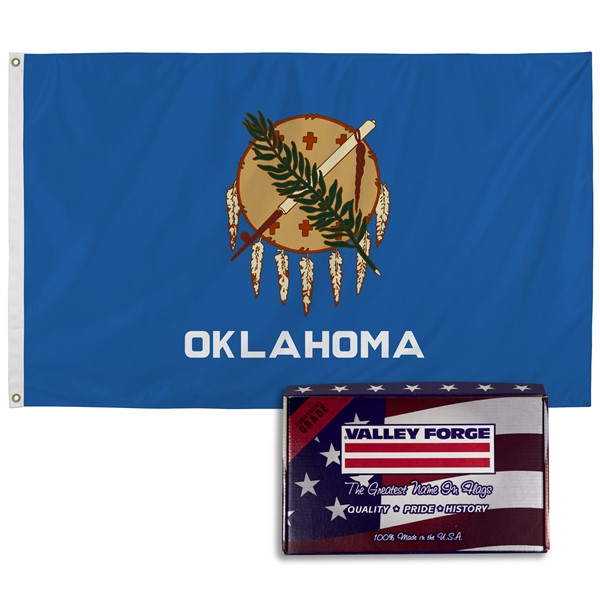 Spectramax 3'x5' Nylon Oklahoma Flag