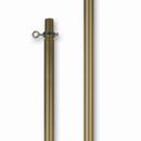 8'x1 1/8 Inch 2-Piece Gold Aluminum Pole